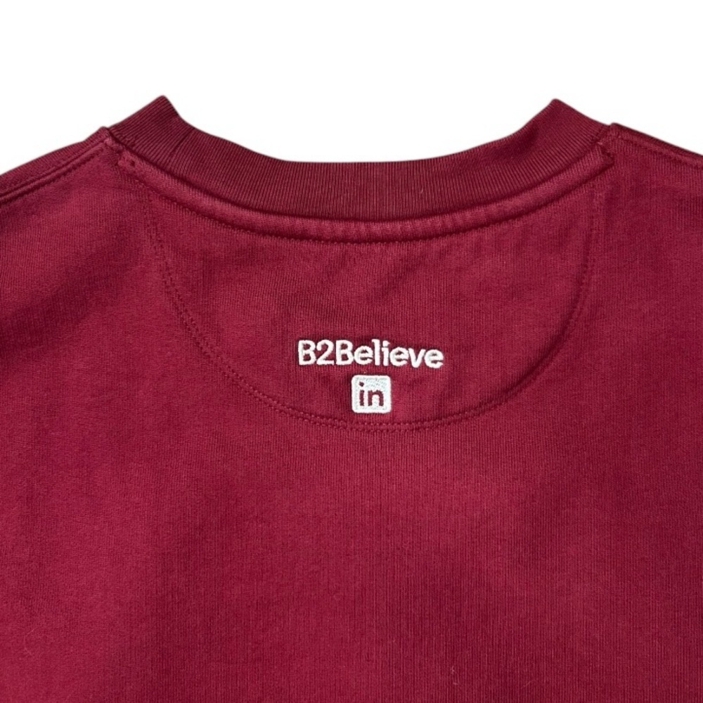 Stanley Stella Organic Cotton”London” Sweatshirt Burgundy Women’s Size Large - Picture 6 of 9